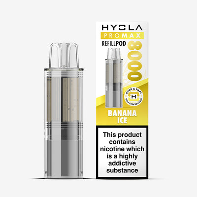 Hyola Pro Max 8000 Banana Ice Compliant Prefilled Pod
