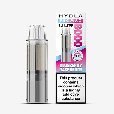 Hyola Pro Max 8000 Blueberry Raspberry Compliant Prefilled Pod