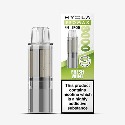 Hyola Pro Max 8000 Fresh Mint Compliant Prefilled Pod