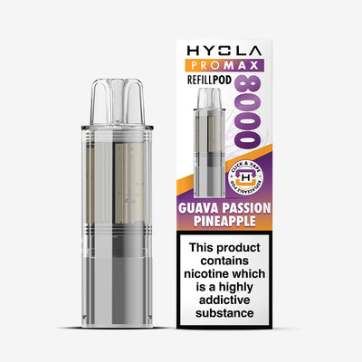 Hyola Pro Max 8000 Guava Passion Pineapple Compliant Prefilled Pod