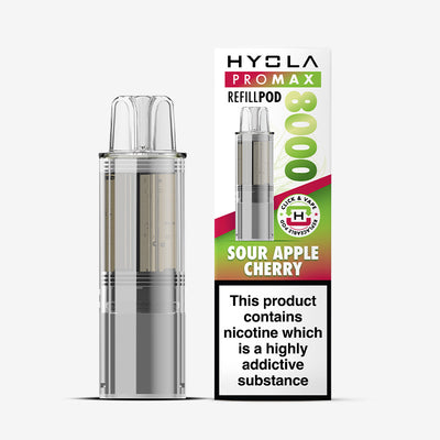 Hyola Pro Max 8000 Sour Apple Cherry Compliant Prefilled Pod