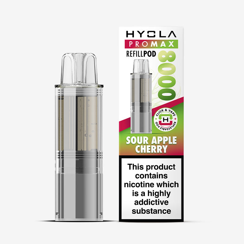 Hyola Pro Max 8000 Sour Apple Cherry Compliant Prefilled Pod
