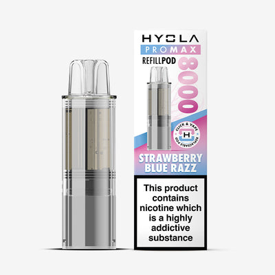 Hyola Pro Max 8000 Strawberry Blue Razz Compliant Prefilled Pod