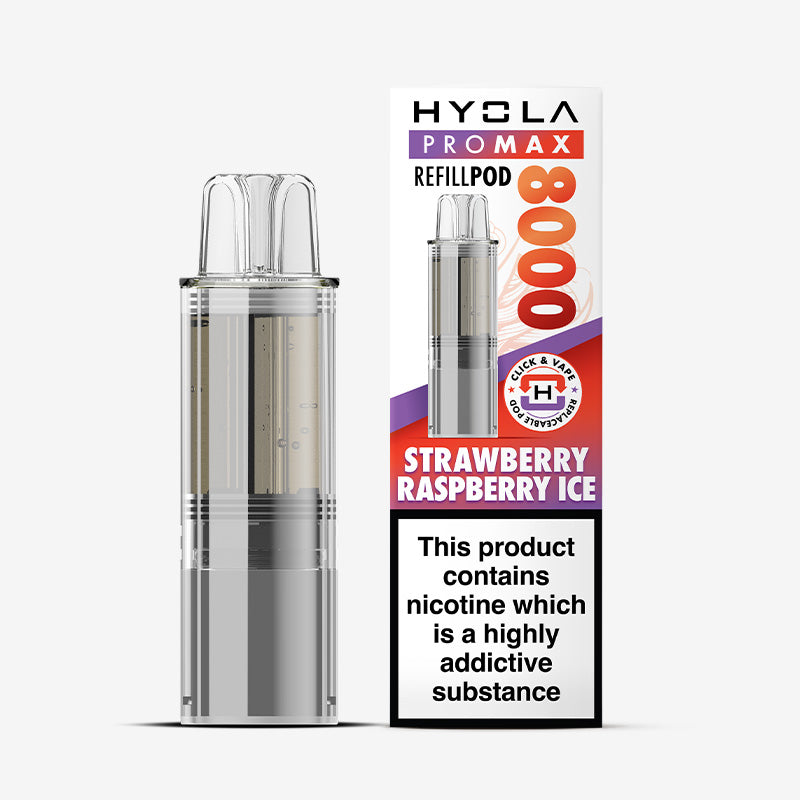 Hyola Pro Max 8000 Strawberry Raspberry Compliant Prefilled Pod