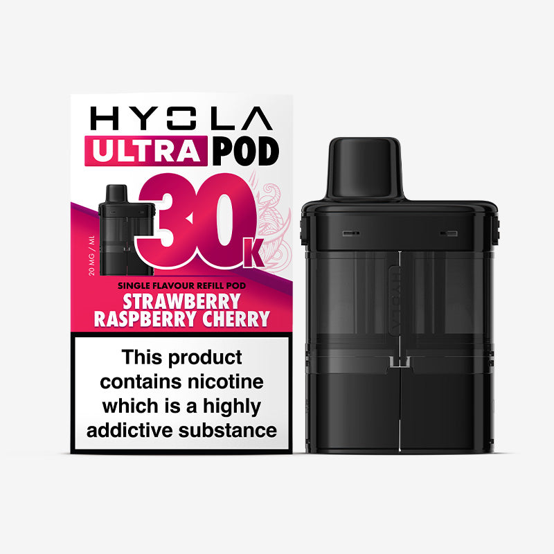 Hyola Ultra 30K Strawberry Raspberry Cherry Prefilled Pod